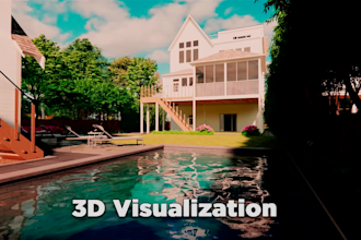 do the 3d rendering of your business commercial