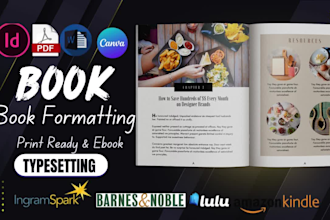book typesetting writing formatting ebook cover layout design paperback workbook