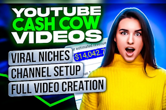 be your faceless youtube video creator and top 10 cash cow videos