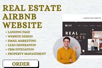 build real estate investor, airbnb website, idx mls property management design
