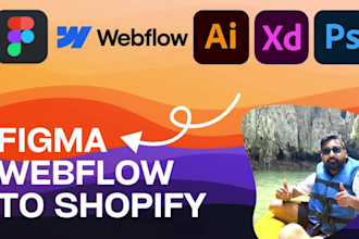 convert figma, webflow or PSD to custom shopify store