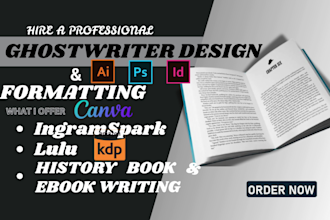 ghostwrite design format ingramspark, lulu, history book