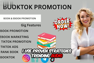 create booktok video rank ebook on tiktok booktok tiktok promotion