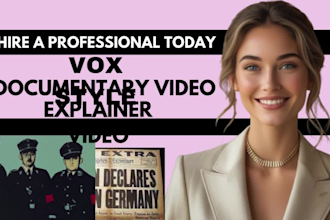 create vox style history documentary youtube videos and explainer videos