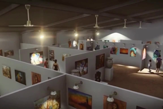 do 3d art museum, gallery, art exhibition center, showroom design and renovation