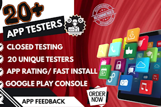 do 20app tester, bug testing android ios app qa testing, dating app troubleshoot