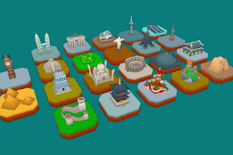 create low poly models for mobile games with big love
