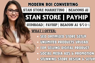 stan store,stan store design,beacons ai, gumroad,payhip store design, stan store