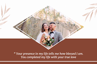 design romantic anniversary and birthday greetings video
