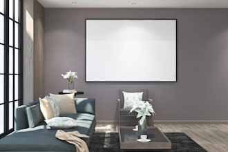 do custom canvas wall art mockup design