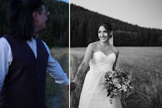 color grade and edit your raw wedding or event photos
