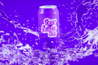 design 3d beverage animation 3d soda can model drink animation motion houdini
