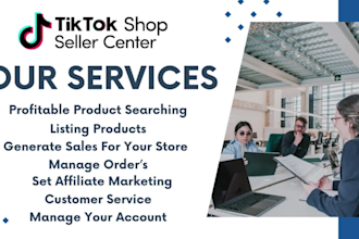 set up approved tiktok shop seller center and product listing for USA and UK