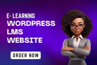 build educational website lms online course using wordpress elearning marketing