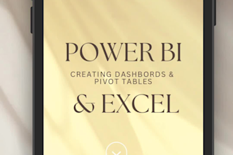 design interactive dashboards, reports and pivot tables
