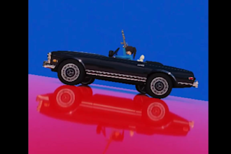 create music visualization video, retro ps1 ps2 psx y2k low poly style animation
