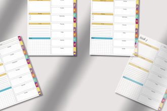 design minimalist hyperlinked planner for your etsy store