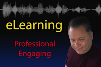 record a professional american male elearning voice over