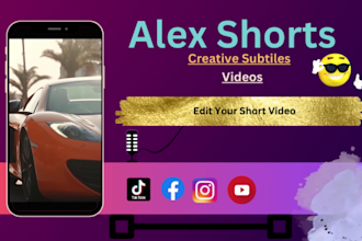 edit insta, tiktok and youtube reel shorts with alex hormozi captions
