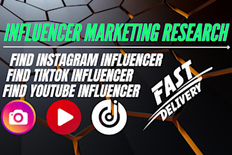 find instagram influencer or tiktok influencers