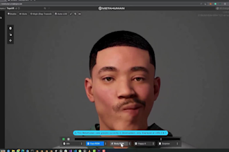 do custom 3d metahuman character for unreal engine, games, realistic metahuman