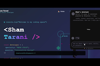 design and build a stunning portfolio website