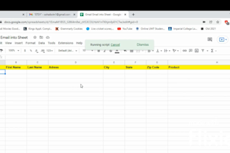 parse gmail emails into sheet using the google apps script