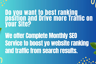 boost your monthly SEO