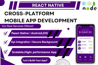 develop high performance android,IOS apps using react native