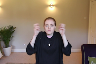 present your content in british sign language
