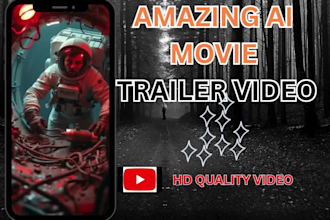 4k generated ai movie trailer ai movie ai movie trailer commercial video