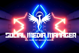 become your social media manager and content creater