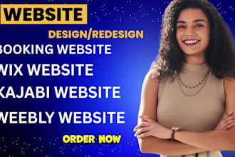 design wix booking website design and redesign wix weebly showit kajabi website