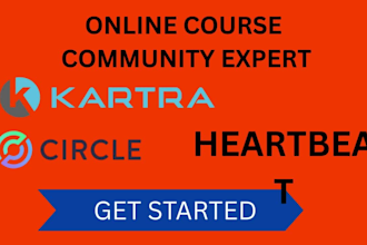 set up your circle so heartbeat or kartra online community and membership