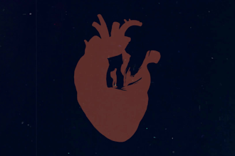 create hand drawn silhouette animated lyric video