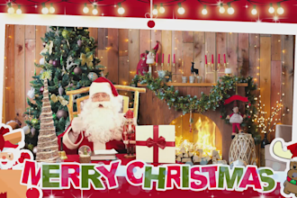record a high quality santa claus video greeting