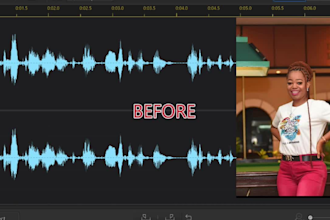 do audio edit, remove noise, wind and fix sound in audio or video