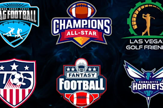 design football soccer baseball golf team event and sports logo badge