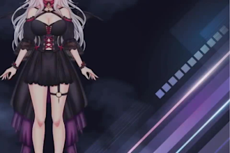 draw and rig live2d model vtuber model live2d vtuber model pngtuber chibi live2d