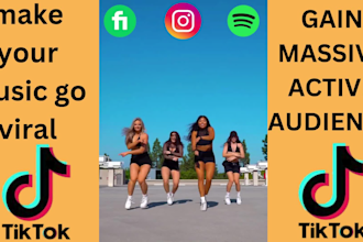 create viral tik tok dance, hip hop dance, twerk dance to promote your song