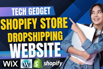 setup tech gadget shopify store accessories dropshipping electronic tech website