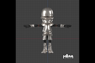 make 3d stylized character model for you