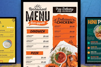 design simple facebook ads, static or animated