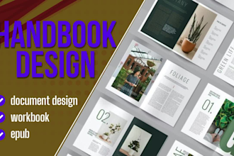 format, design canva presentation, document design, handbook, epub, workbook
