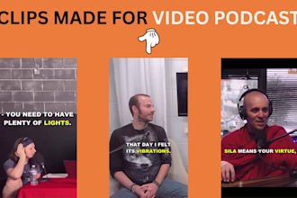 repurpose video or audio podcast into shorts, reels, tiktoks