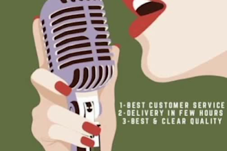 be your english and urdu female voice over artist