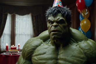 create a custom superhero birthday greeting