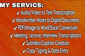 do fast and reliable typing ervices