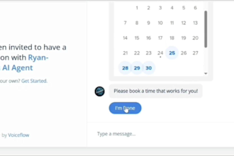 develop a no code ai chatbot for your website using voiceflow, landbot