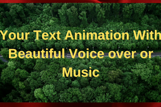 create custom text animation videos